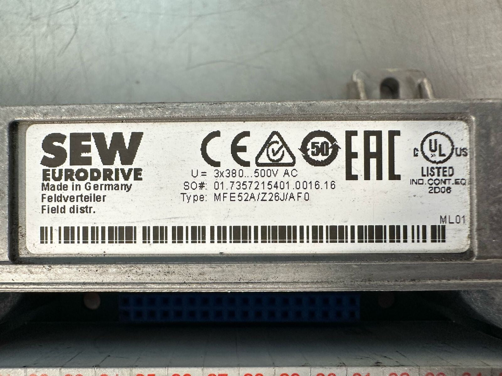 Sew Eurodrive MFE52A/Z26J/AF0                                       (8.4.3)
