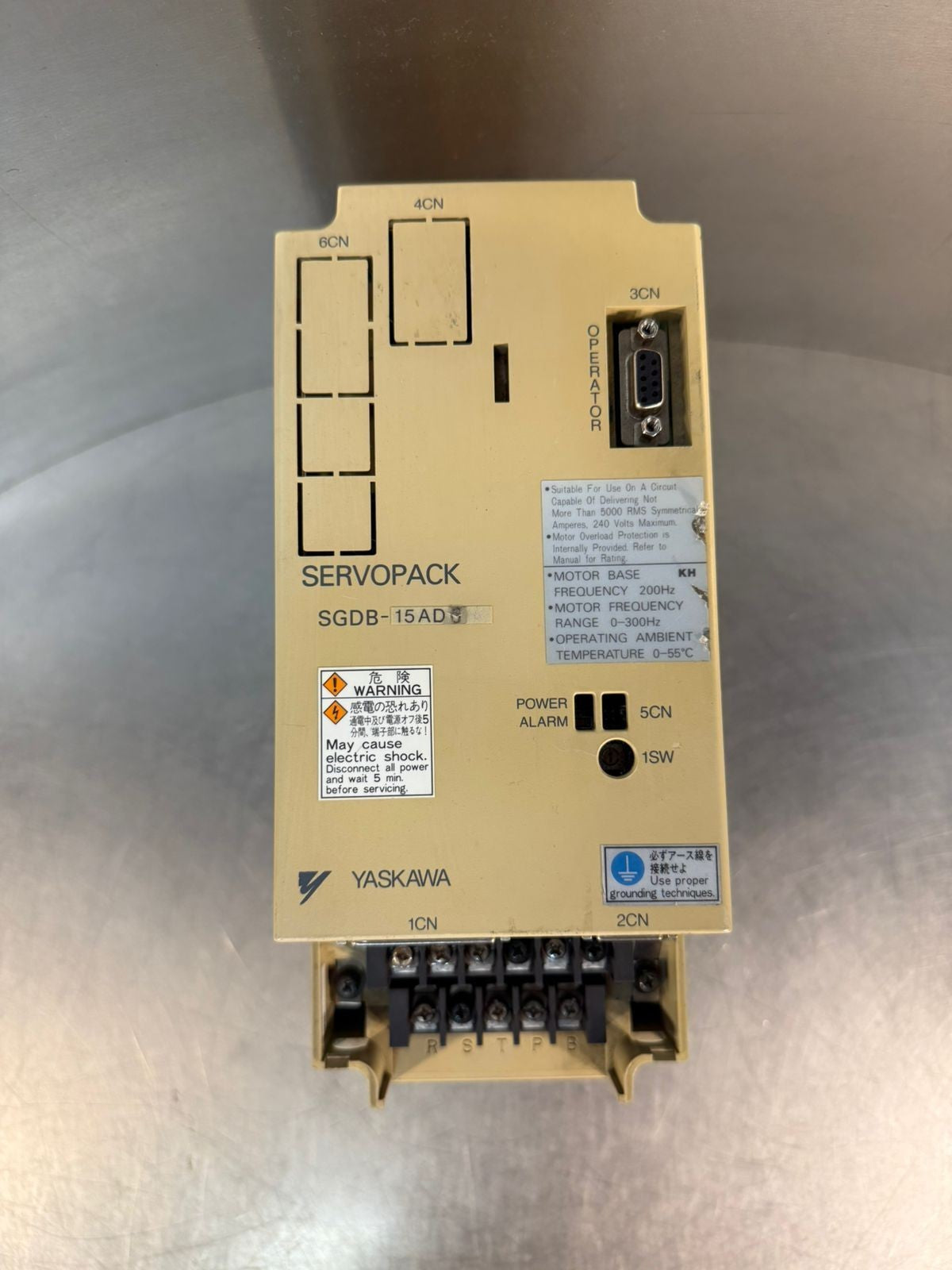 Yaskawa SGDB-15ADG Servo Drive ServoPak 3 Phase, 200/230V AC  (8.3.6)