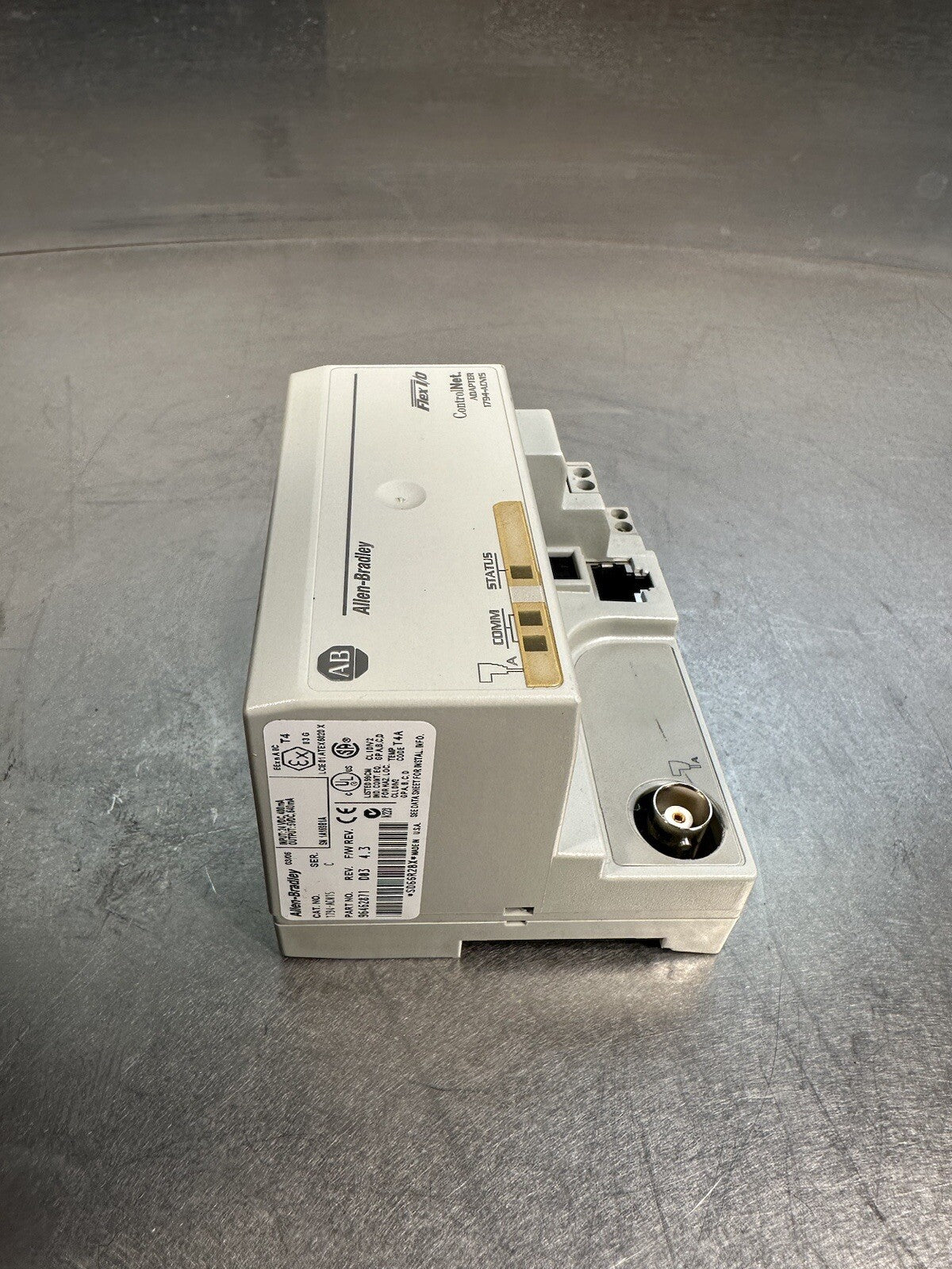 Allen Bradley 1794-ACN15 Flex I/O ControNet 24 VDC Ser. C F/W 4.3 (BIN-1.1.1)
