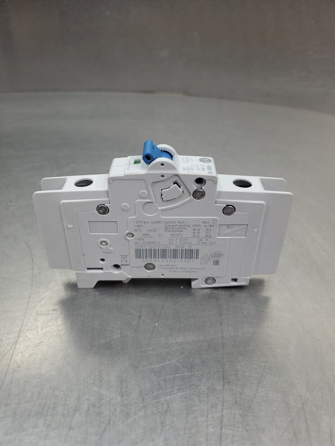Allen-Bradley 1489-M1C150 Ser D Circuit Breaker, 15A.                      4C-13