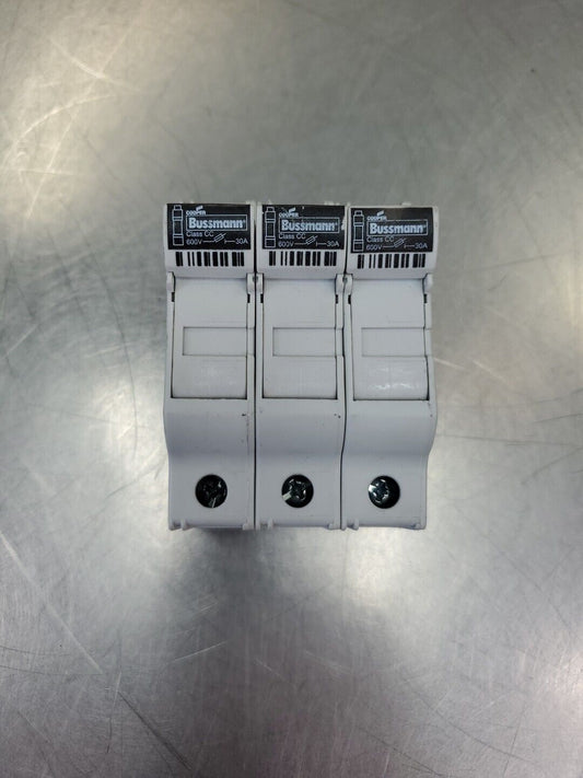 Cooper Bussmann CHCC (W15) 600V 30A 3-Pole Fuse Block w/Fuses              4B-35