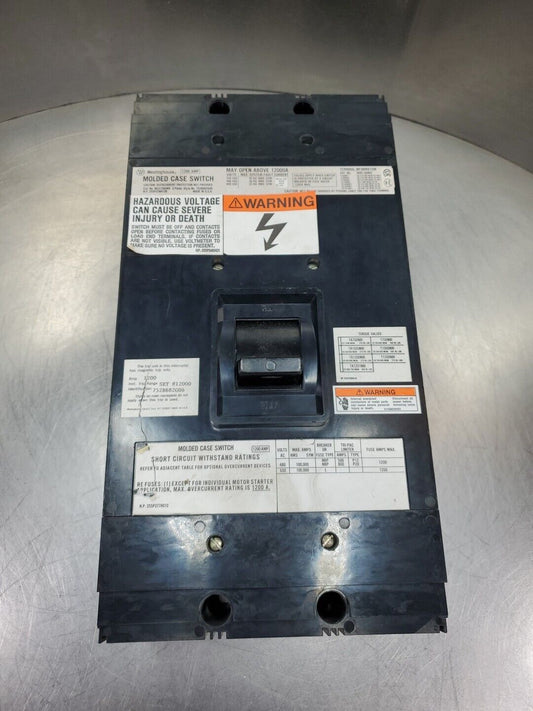 Westinghouse NC31200WK 1200AMP 3Pole Breaker.                                 1E