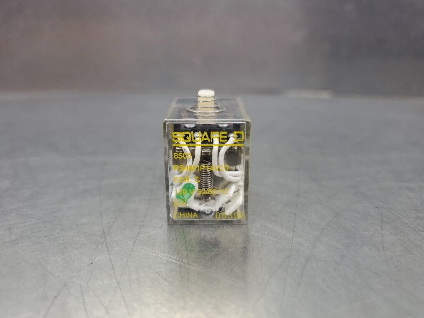 SQUARE D RS4M1P14V20 Ser C Relay, 120V, 50/60HZ.                           4D-29