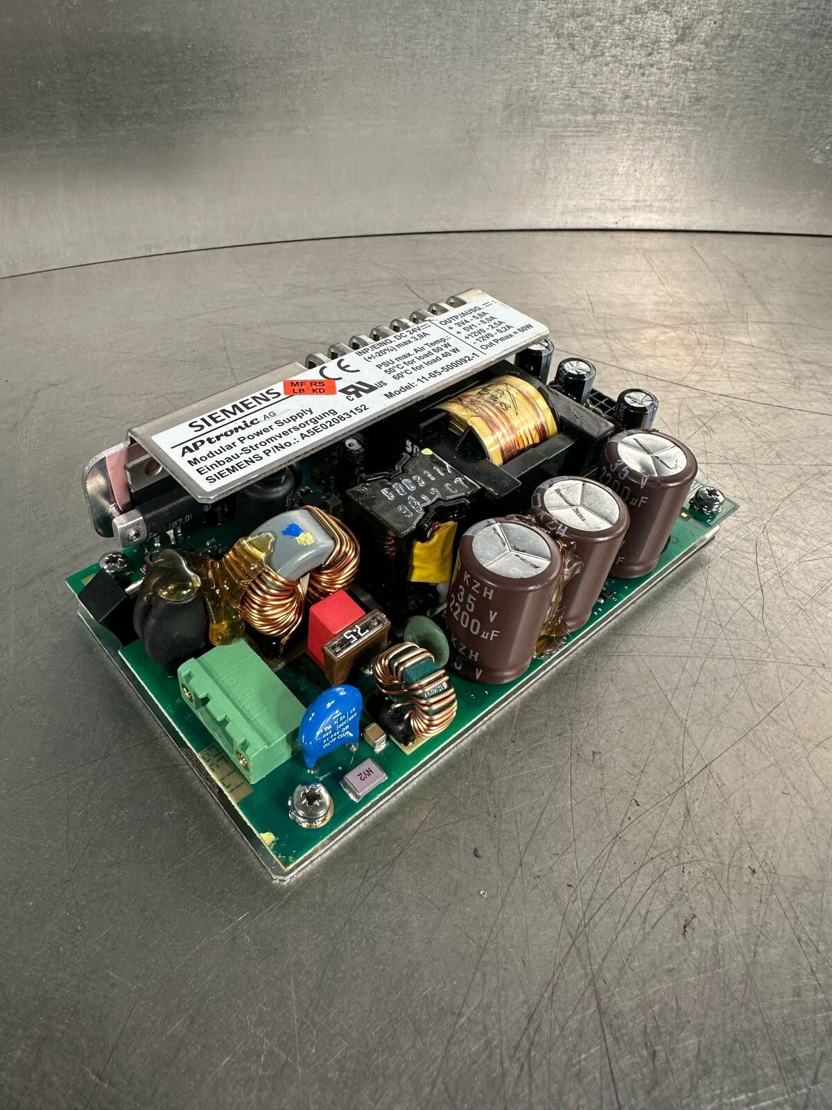 Siemens A5E02083152    11-05-500092-1 Modular Power Supply Board (7.2.1)