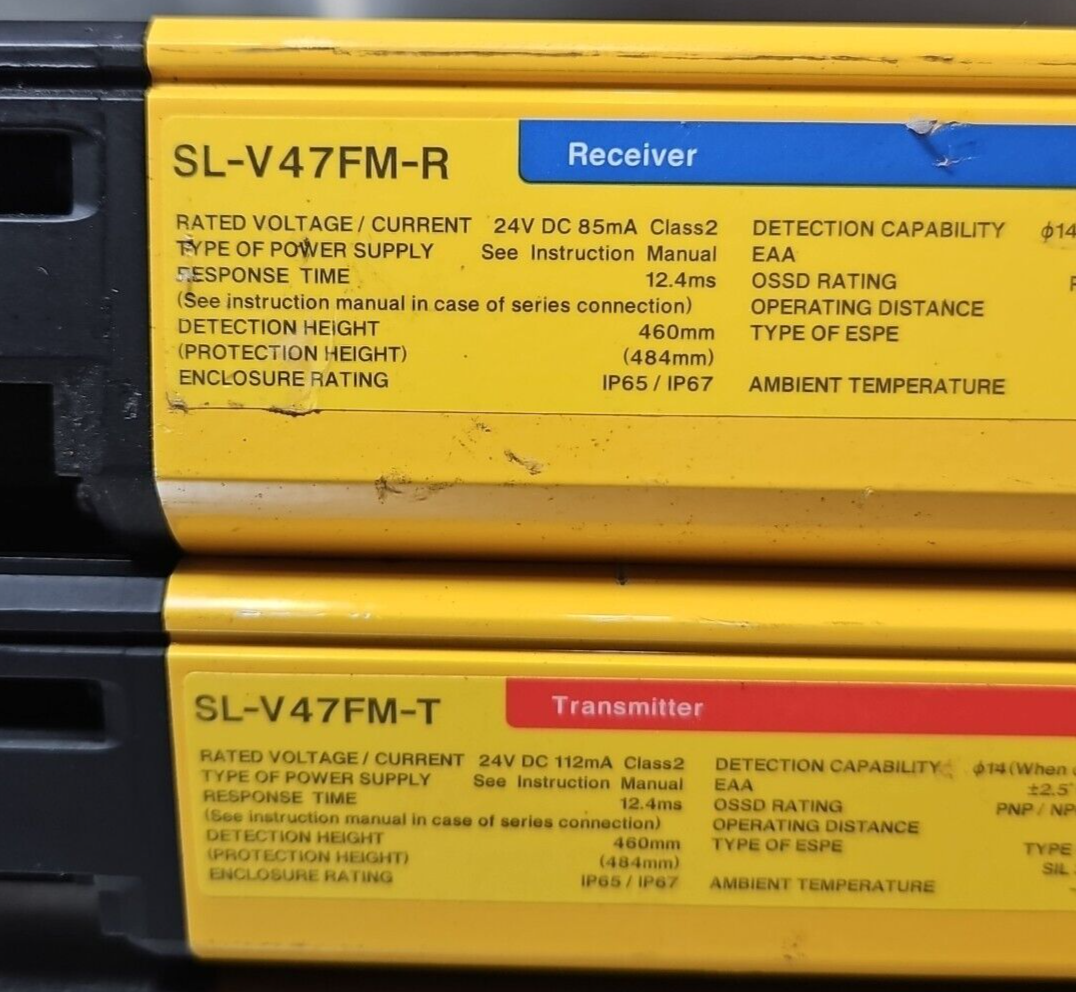 Keyence SL-V47FM-T + SL-V47FM-R Set Receiver + Transmiter               (BIN455)