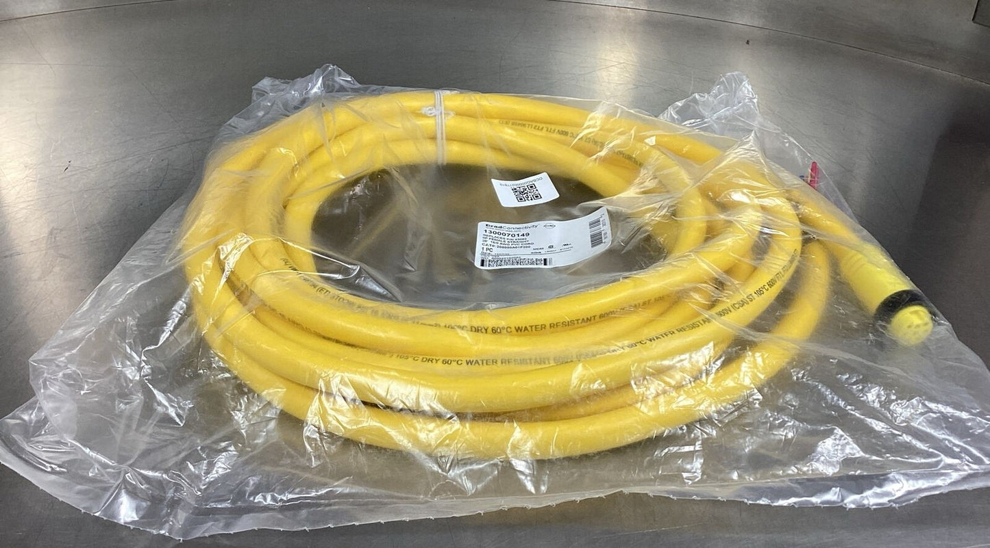 BRAD CONNECTIVITY  208000A01F200  CABLE  1300070149  20 Ft 8 PIN 16/8 PVC  5E-26
