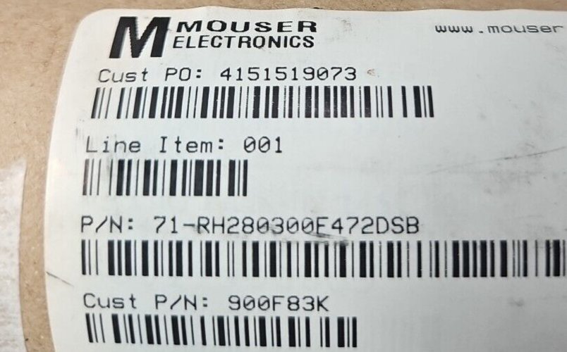 Mouser Electronics 71-RH280300F472DSB Linear Displacement Sensors      (BIN233)