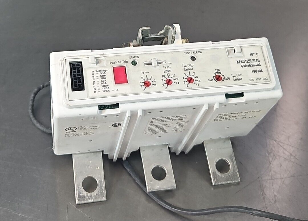Cutler Hammer Eaton KES3125LSIZG 69D4030G03 Circuit Breaker 125A 3P      loc4C14