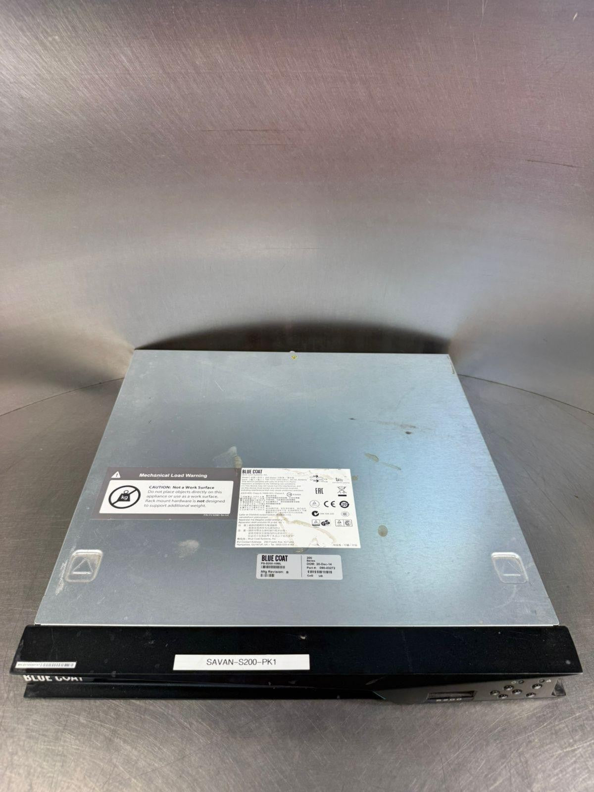 Blue Coat PS-S200-10ML 200 Series 100-127V~200-240V 6A/3A  50/60Hz (8.2.7)