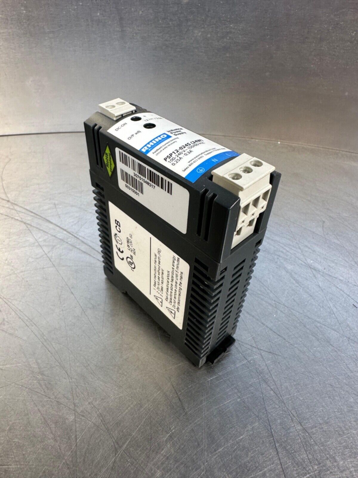 Rhino PSP12-024S 24W Power Supply / PSP12024S          Loc (4B-32)