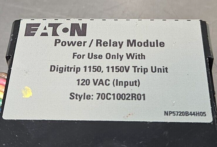 EATON 70C1002R01 Power/Relay Module  Digitrip 1150, 1150V Trip Unit     (BIN732)