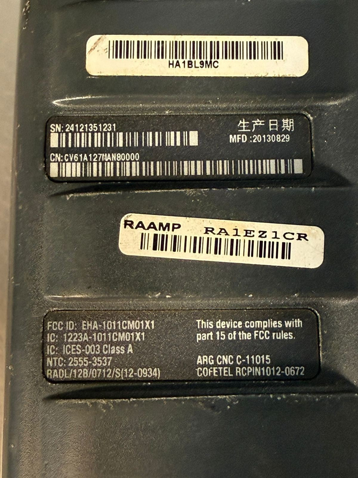 Intermec CV61 CV61A127MAN80000 1011CM01X1                         (12.4.4)