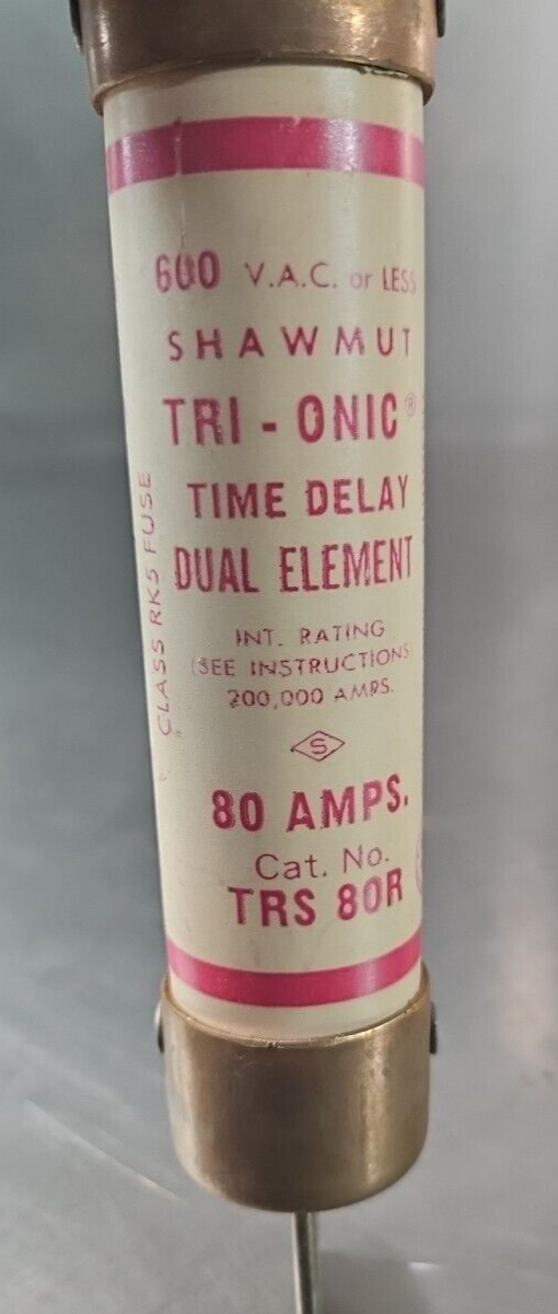 Ferraz Shawmut TRS80R Tri-onic  Dual Element Time Delay 80A              loc4D35