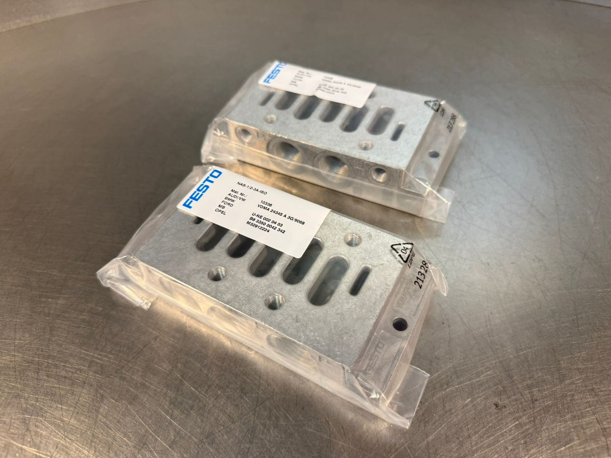 Festo NAS-1/2-3A-ISO 10336 Individual Pneumatic Valve Subbase      (4.1.1)
