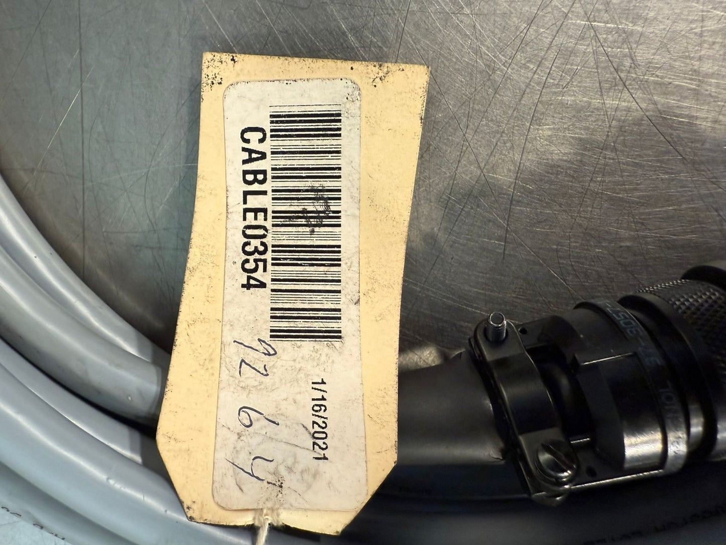 Amphenol Industrial MIL-DTL-5015 connector W/ Cable 0354      (4.5.5)