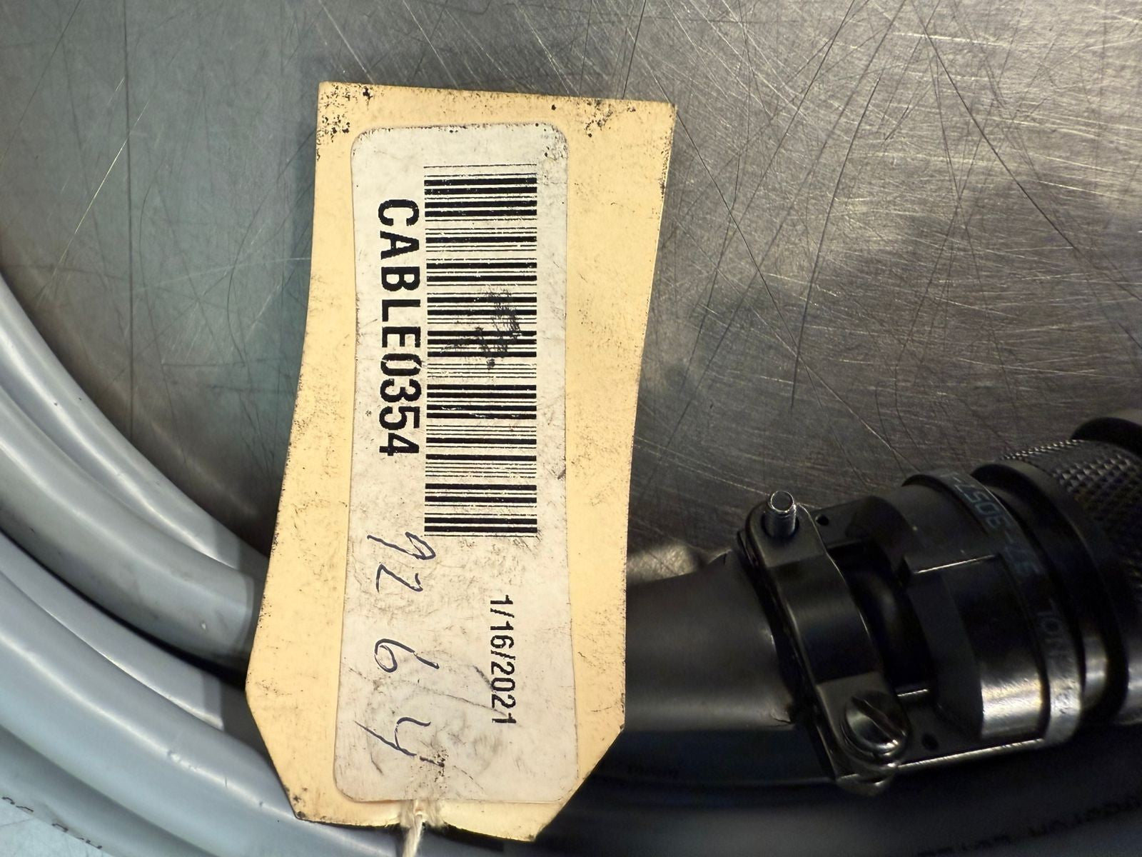 Amphenol Industrial MIL-DTL-5015 connector W/ Cable 0354      (4.5.5)