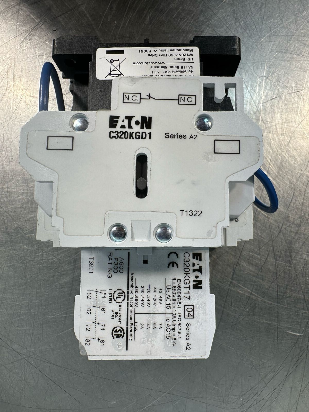 Eaton Cutler Hammer C320KGT17 SER.A2 W/ C320KGD1 SER.A2 (7.2.5)