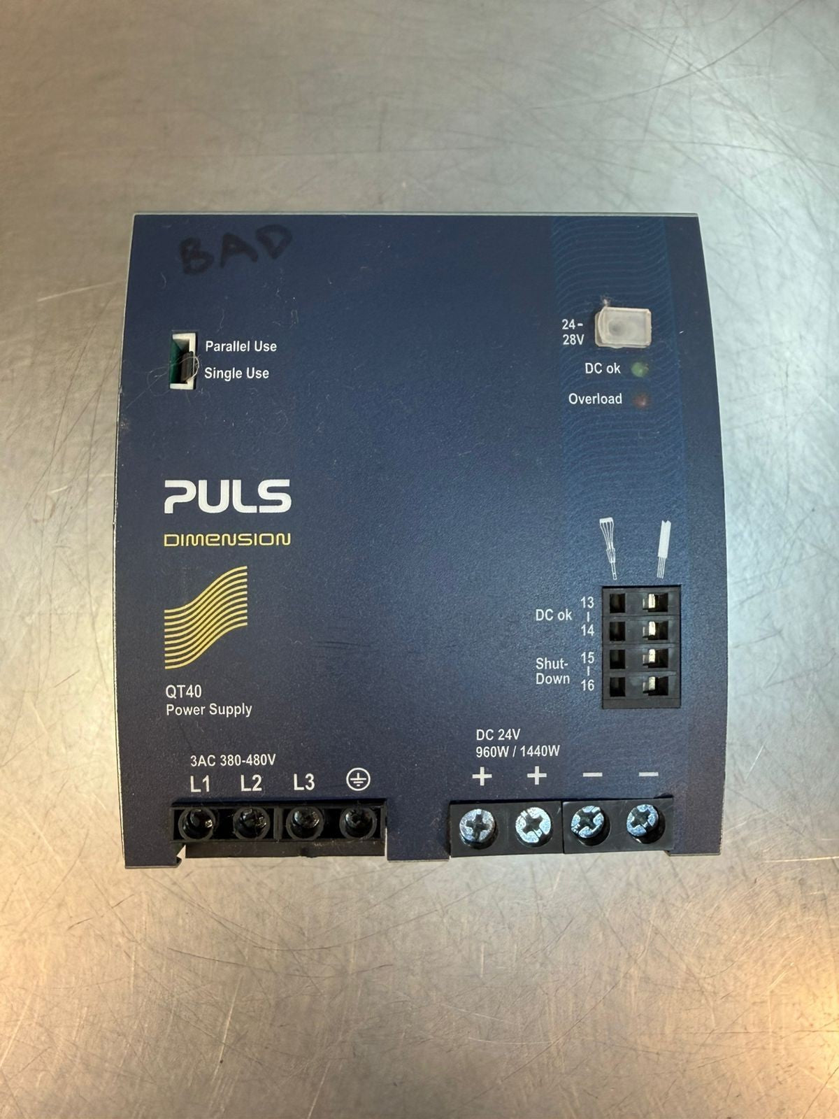 Puls QT40.241 DIN Power Supply 24V DC 40A 3 Ph                     (9.3.4)