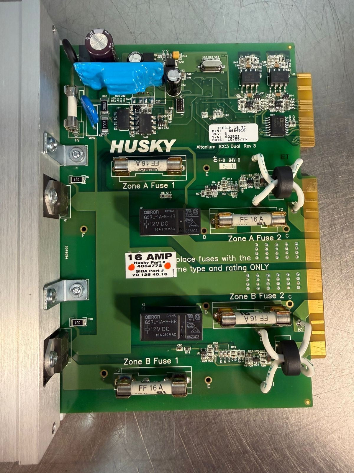 Husky ICC3-H16 Tc Circuit Board 6684516 REV:5                     (11.4.5)