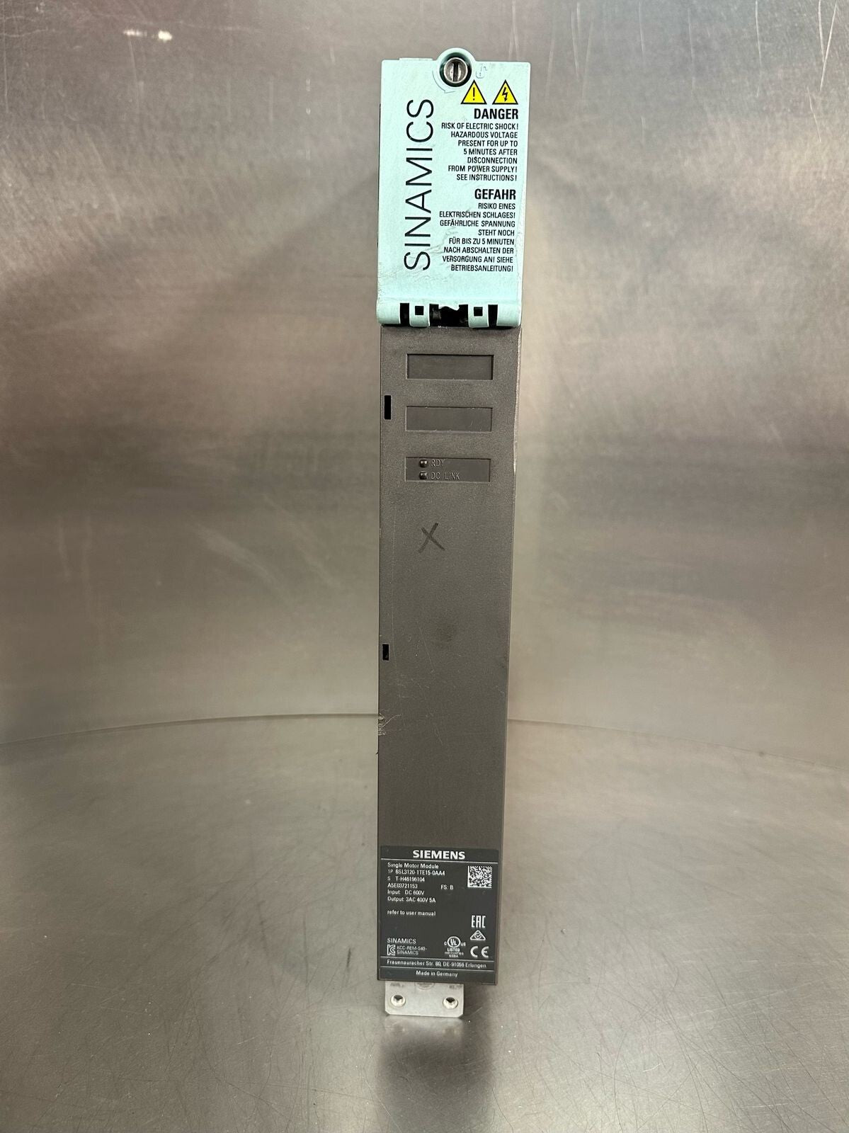 Siemens Sinamics 6SL3120-1TE15-0AA4                      (8.4.2)