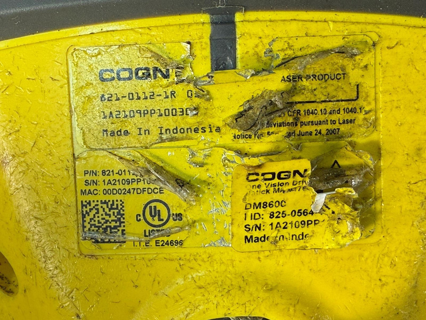 Cognex DM8600 Barcode Scanner 821-0112-1R                          (7.3.3)