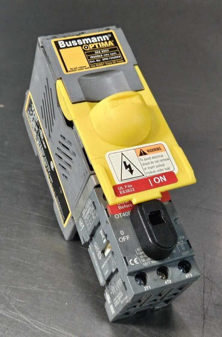 Bussmann Optima OPM-1038RSW Manual Motor Controller                     (BIN643)