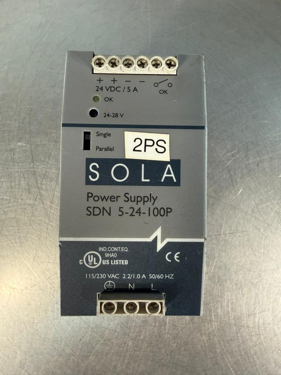Sola Sdn 5-24-100P Power Supply Ovp                                (4.2.3)
