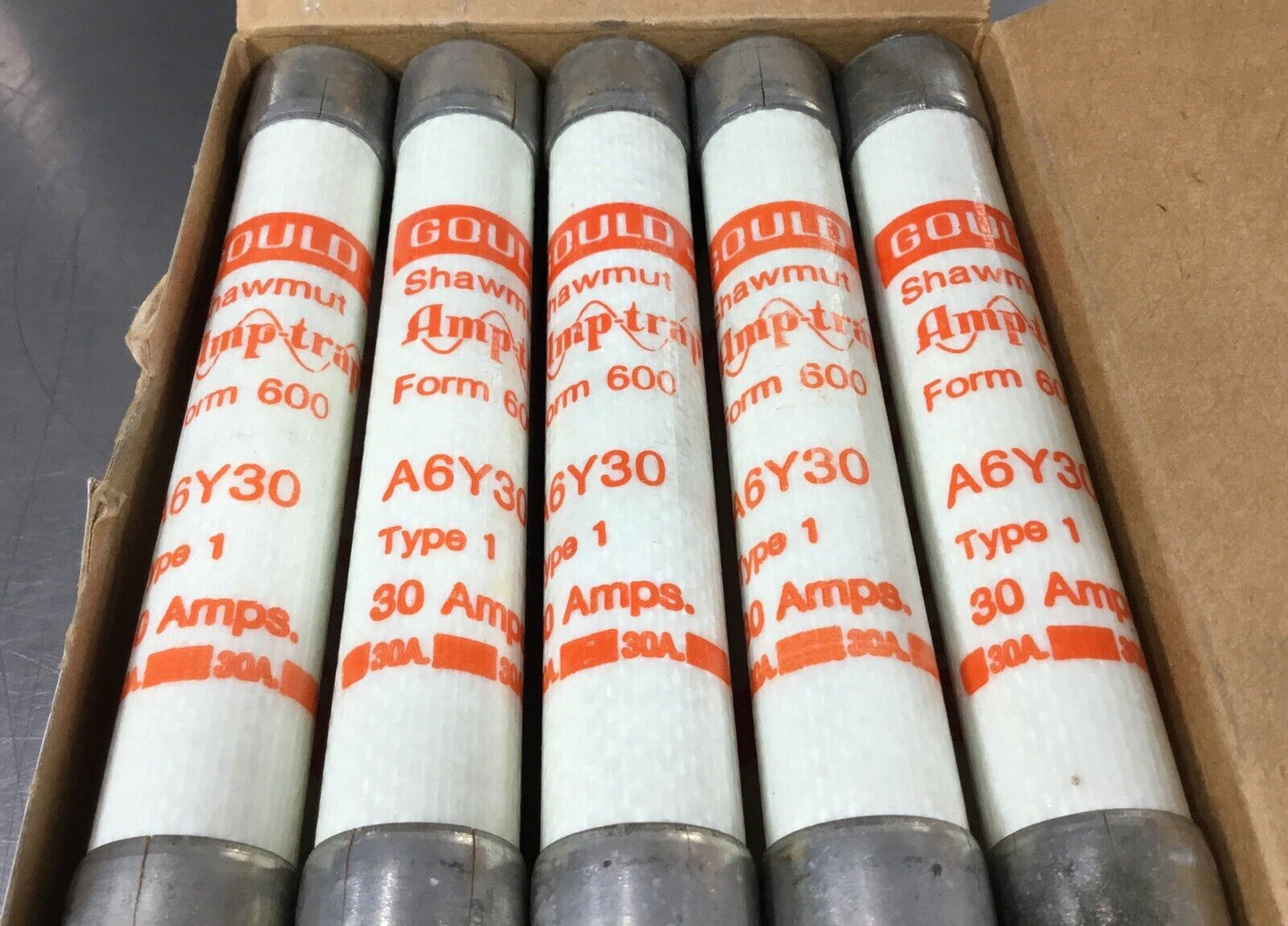GOULD SHAWMUT FUSE  A6Y30-1  30A 600V Type 1 (box of 10)     4C-18