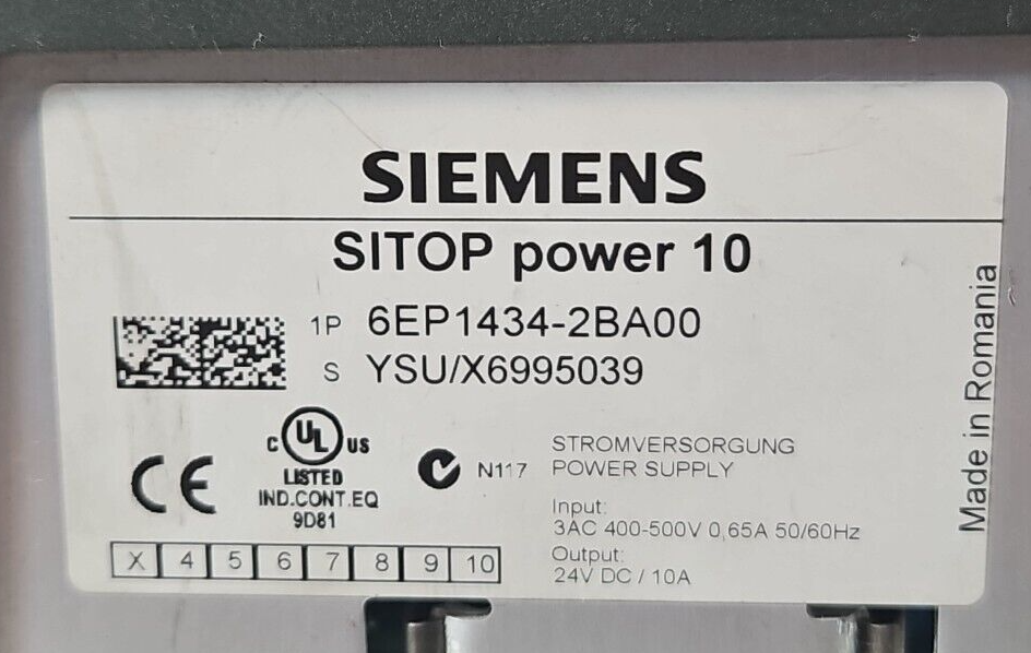 Siemens 6EP1434-2BA00 SITOP Power 10 Power Supply                        loc4B10