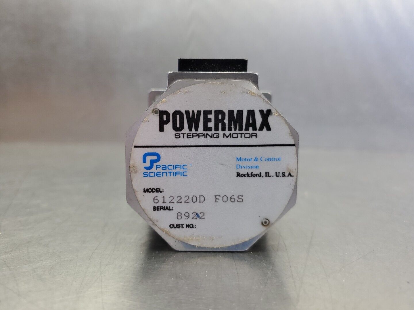 PACIFIC SCIENTIFIC 612220D F06S POWERMAX STEPPING MOTOR.                    1-E7