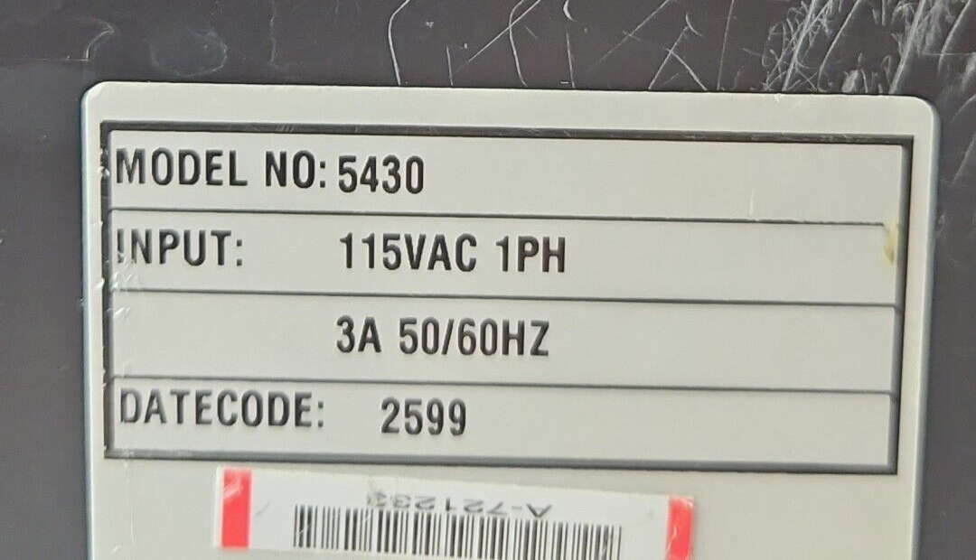 Pacific Scientific 5430 Drive 115VAC 3A 1PH 50/60Hz                     (BIN365)