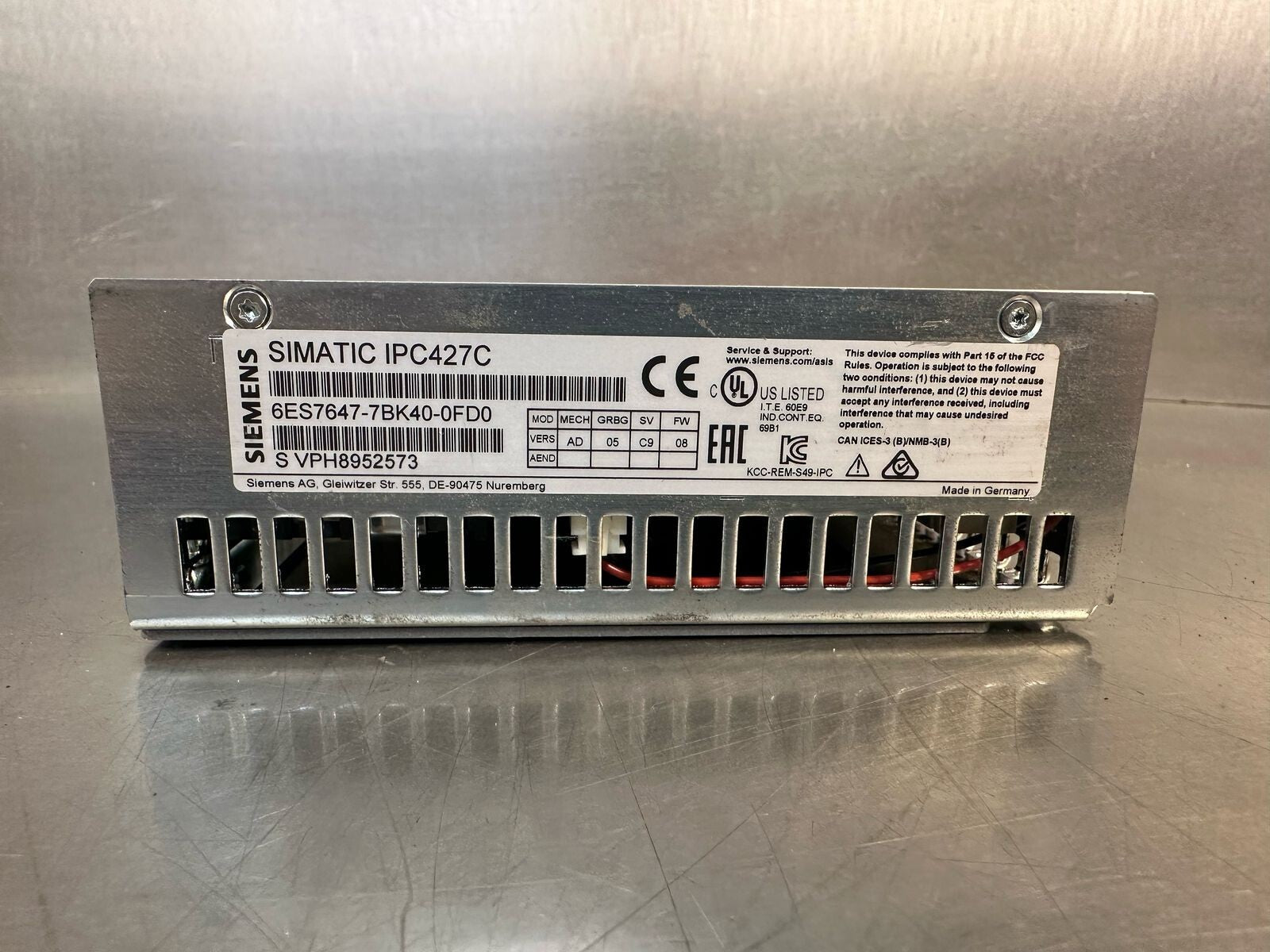 Siemens 6ES7647-7BK40-0FD0 Simatic IPC427C    (5.4.4)