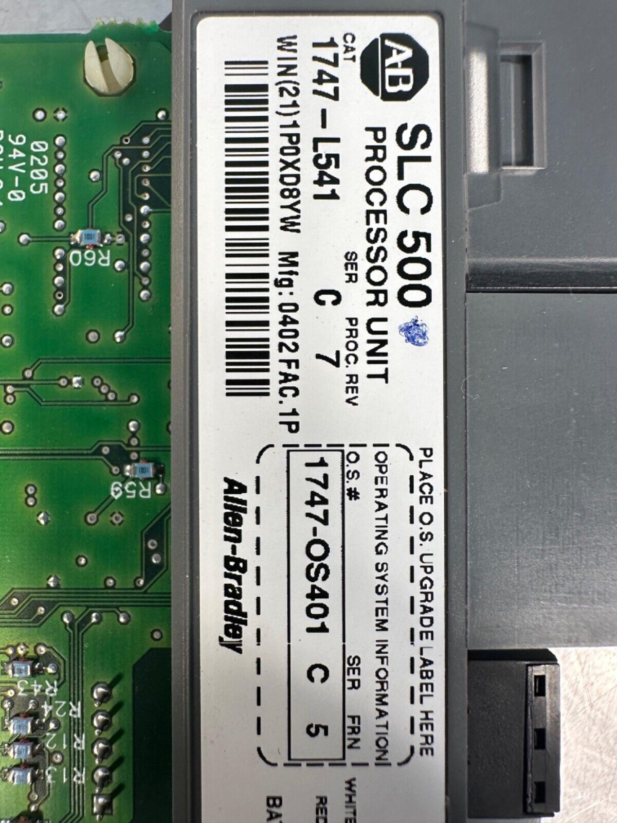 Allen Bradley 1747-L541 /C Slc 500 Processor Unit Mod. (3D-34)