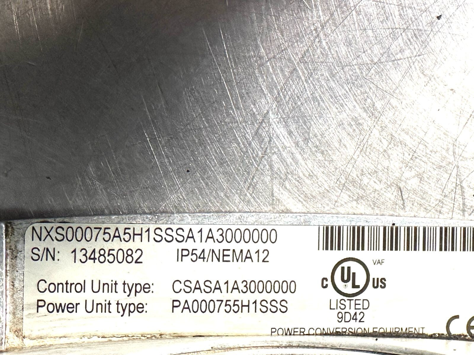 Vacon NXS00075A5H1SSSA1A3000000 Power Unit PA000755H1SSS         (8.3.1)
