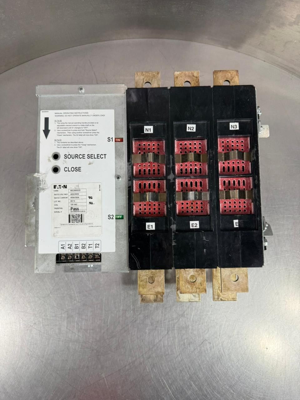 Eaton 69C2990G02  480/600V 400/200A                           (10.4.5)