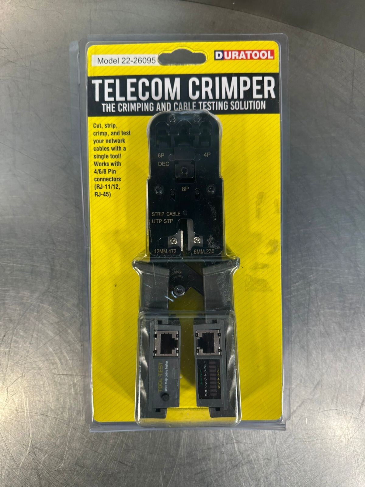 Duratool Telecom Crimper 22-26095 (7.2.3)