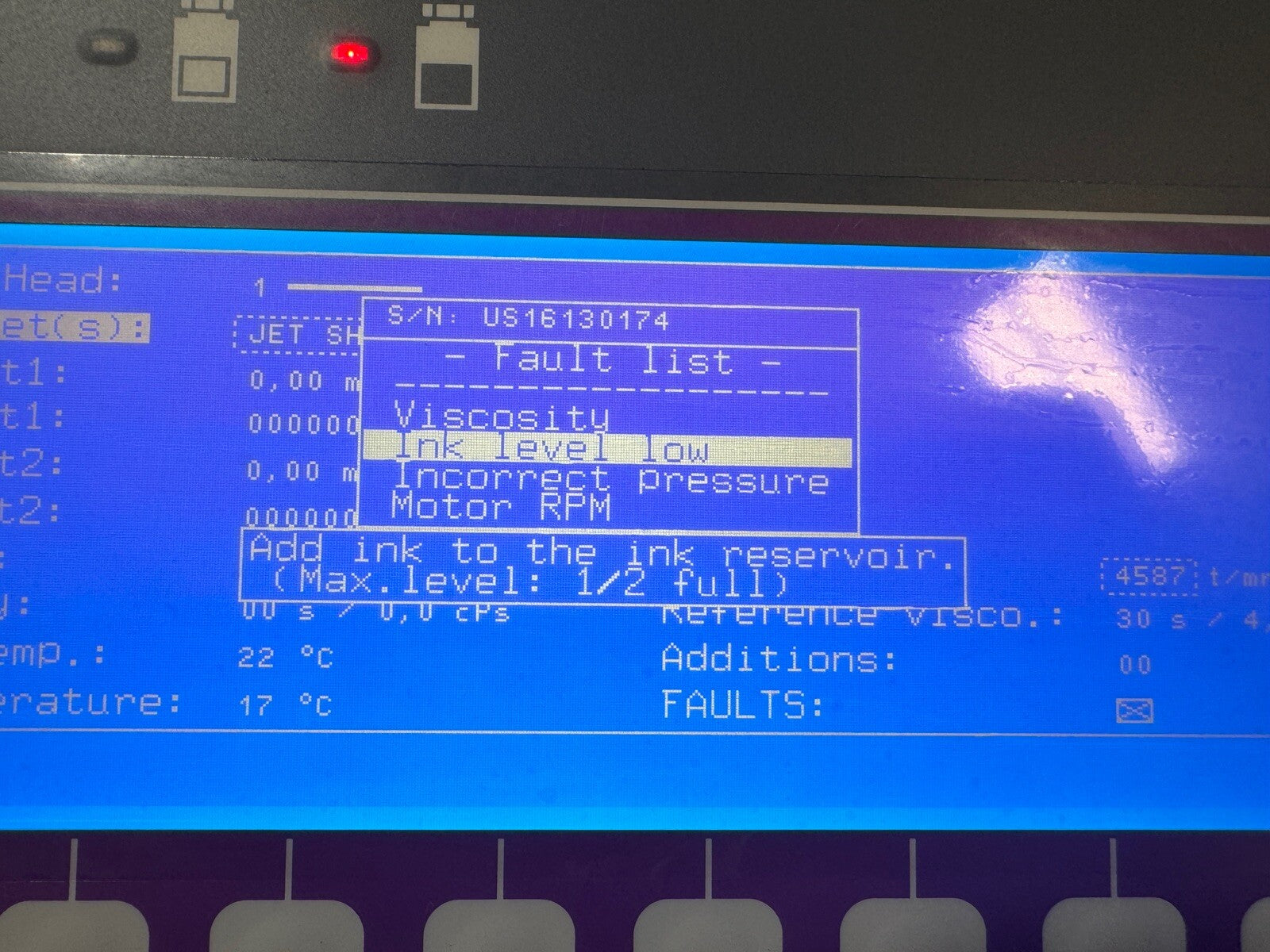 Markem-Imaje 9040 Ink Jet Printer with ENP35372/B Print head module