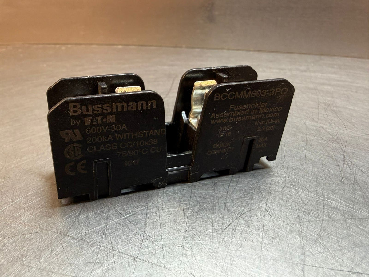 Bussmann BCCMM603-3PQ Fuse Holder 600V-30A 10-18Awg                (7.3.2)