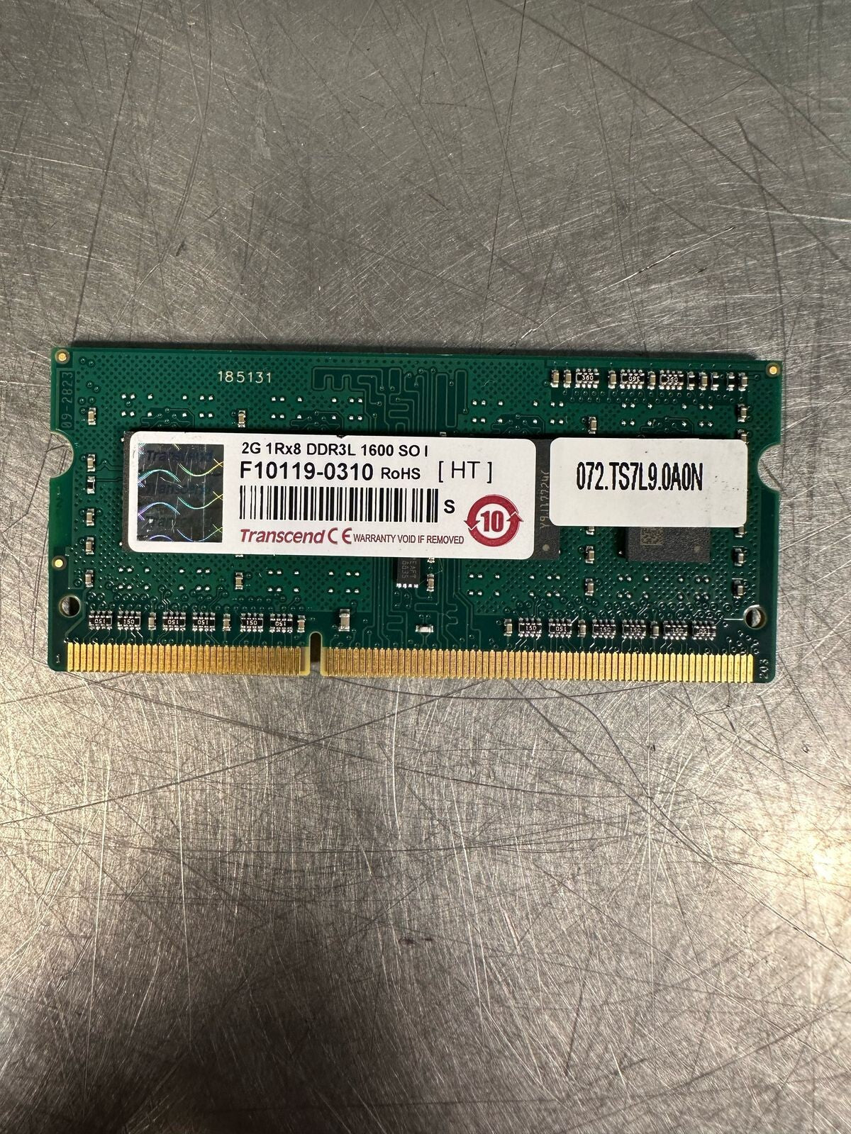 Transcend Memory 2G 1Rx8 DDR3L 1600 SO I F10119-0310 RoHS  (7.2.1)