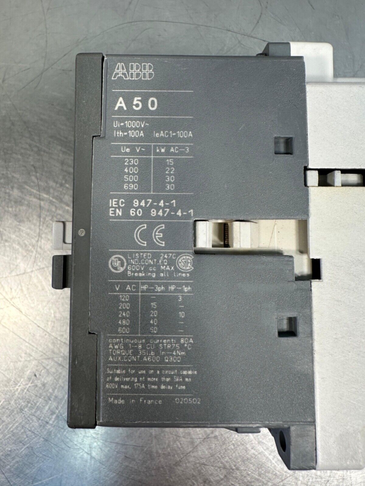 Abb A50-30  A50 - Ui 1000v A.C. 1-100A (4B-36)