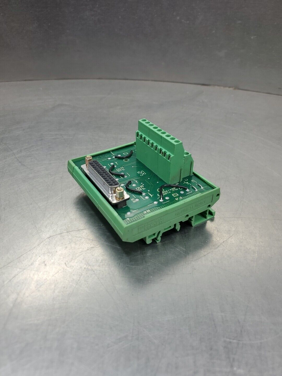 ALLEN BRADLEY 96111492 REMOTE TERMINATION PANEL w/Phoenix Contact DIN Base 3D-29