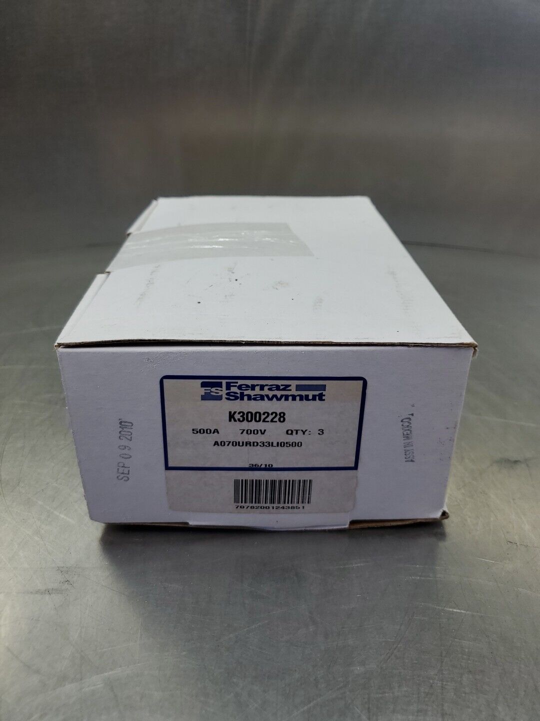 Ferraz Shawmut A070URD33LI0500 (K300228) 500A 700VAC Fuse, Lot of 3.       4D-41