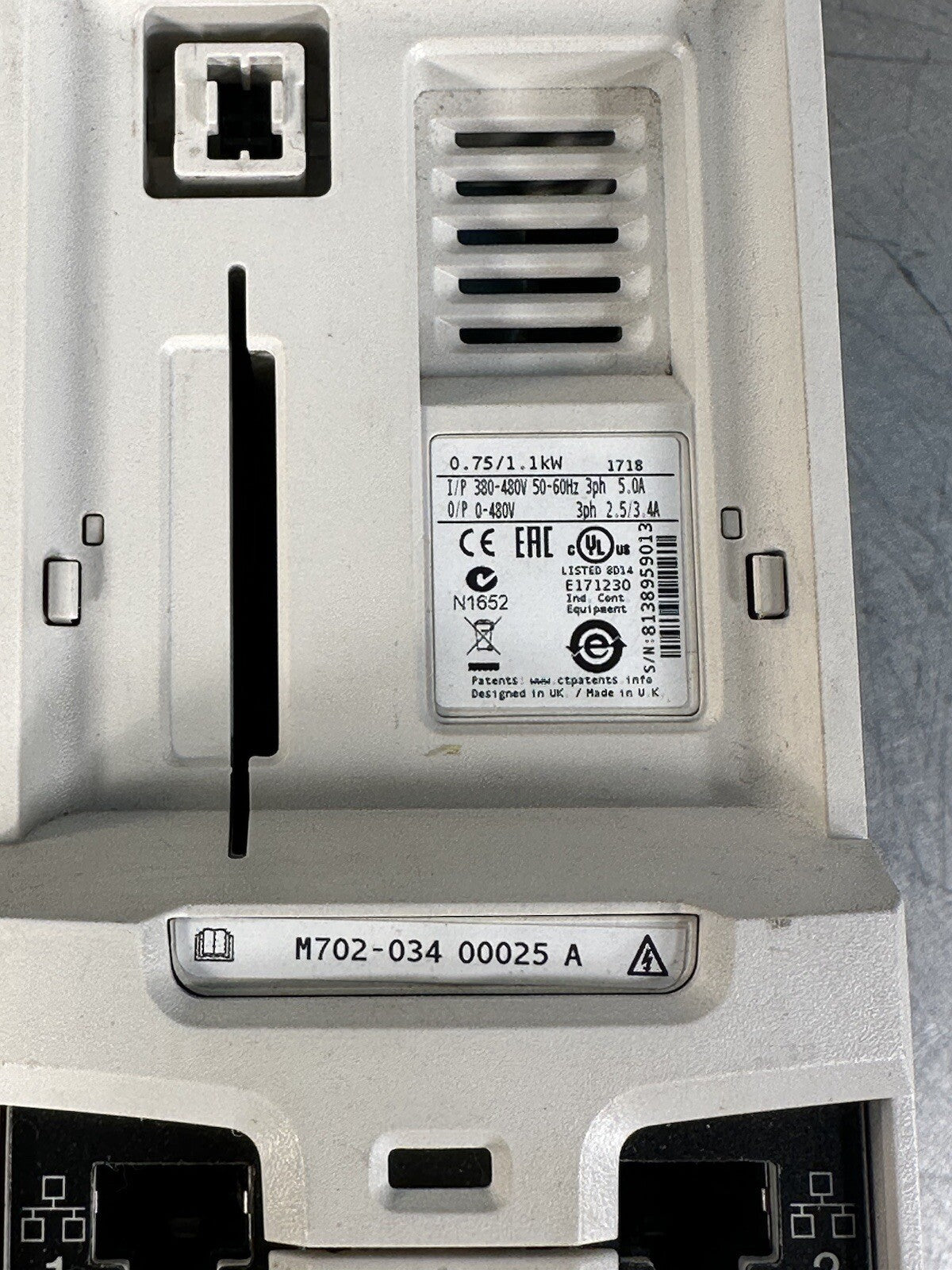 Emerson control techniques M702-034 00025 A -(BIN-1.4.1/2)