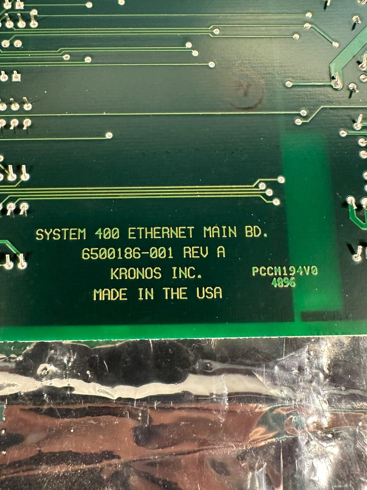 Kronos 6500186-001 / 6500186001 System 400 Ethernet Main Bd Rev. A (7.2.2)
