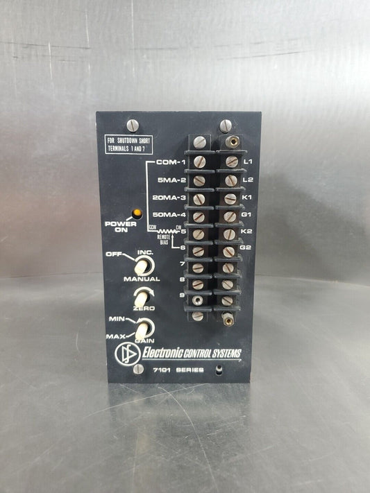 ELECTRONIC CONTROL SYSTEMS 7101 SERIES PLC MODULE.                         3D-41