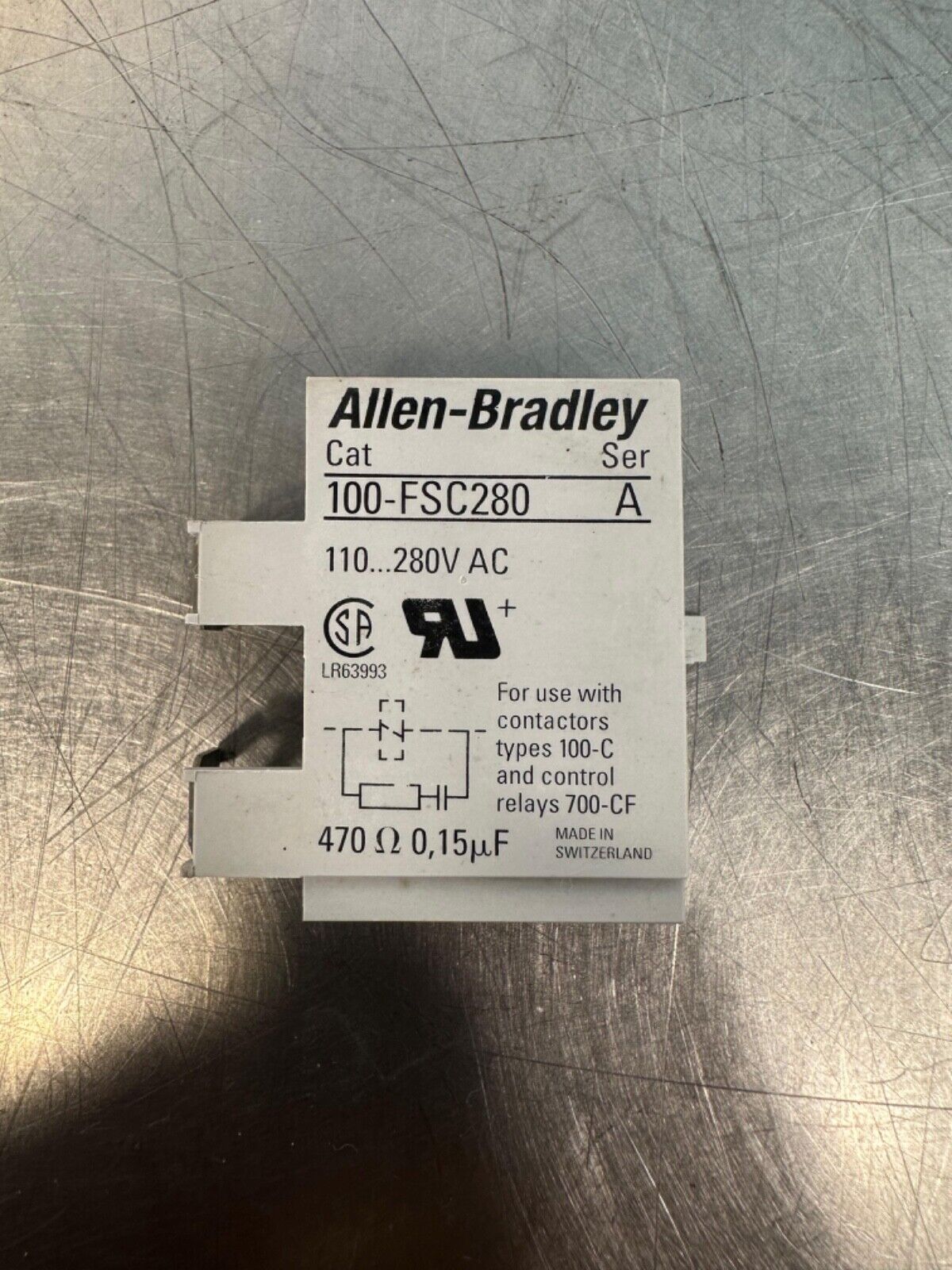 Allen-Bradley 100-FSC280 SER. A Surge Suppressor  100FSC280 (4B-27)