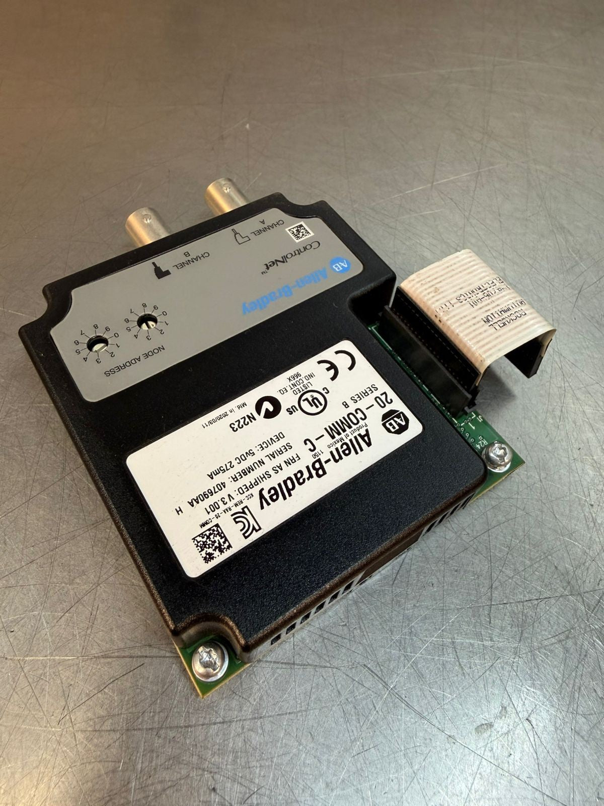 Allen Bradley 20-COMM-C /B ControlNet Adapter                      (9.3.4)