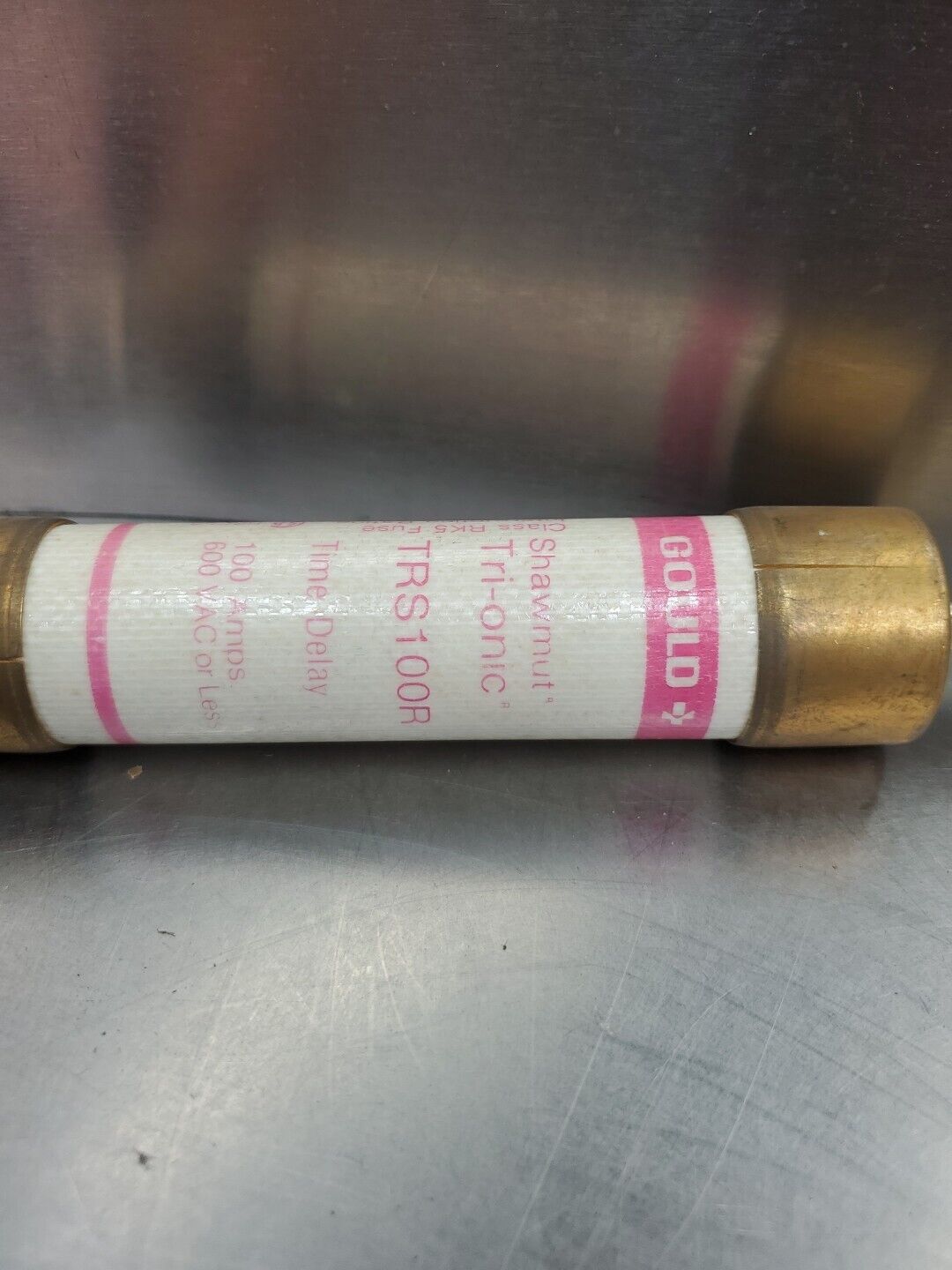 GOULD Shawmut TRS100R Time Delay Fuse, 100A 600VAC.                        4B-42