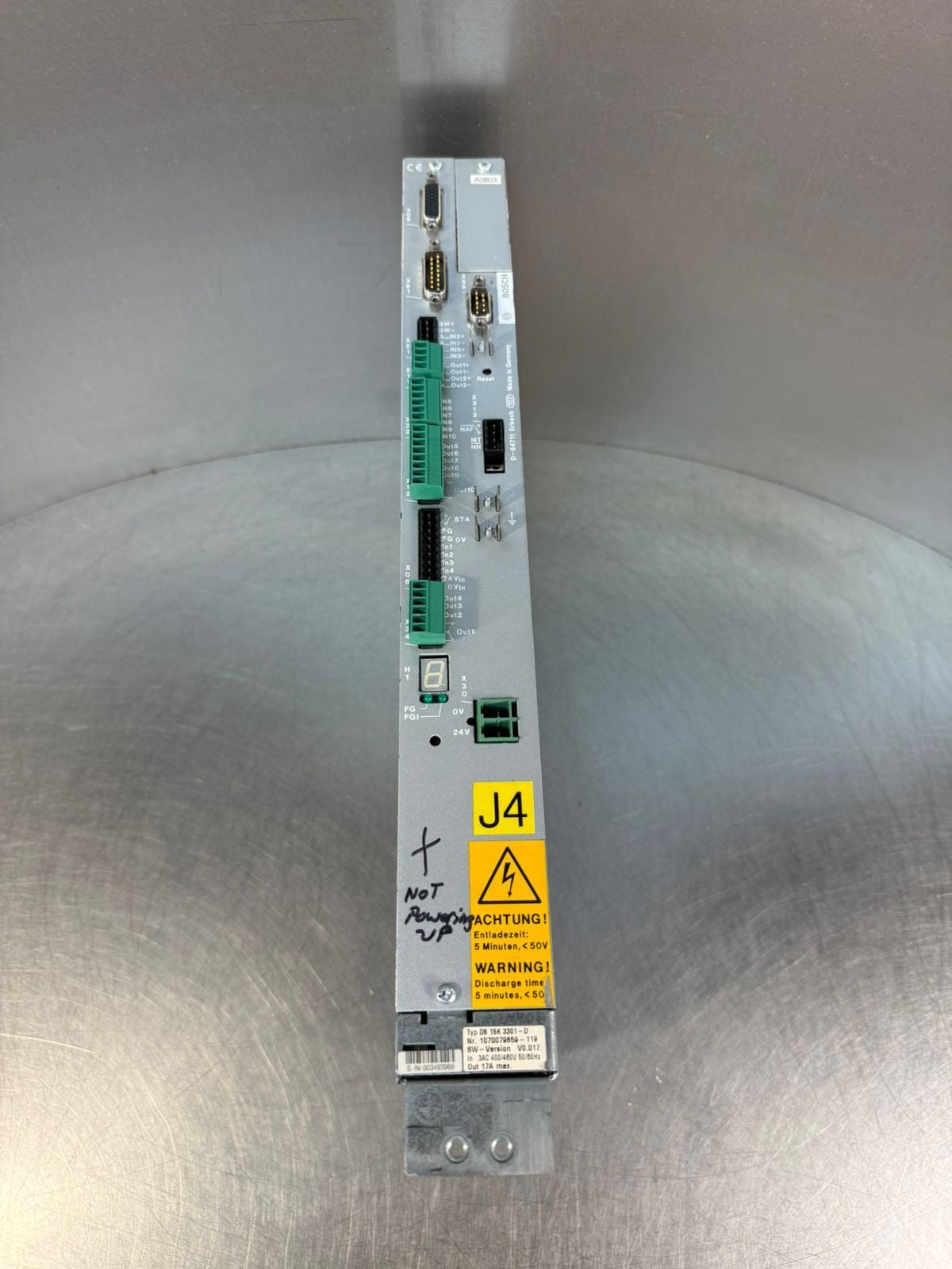 Bosch D8 15k 3301-D Nr: 1070079659-119 Sw Vo.017                   (8.4.2)