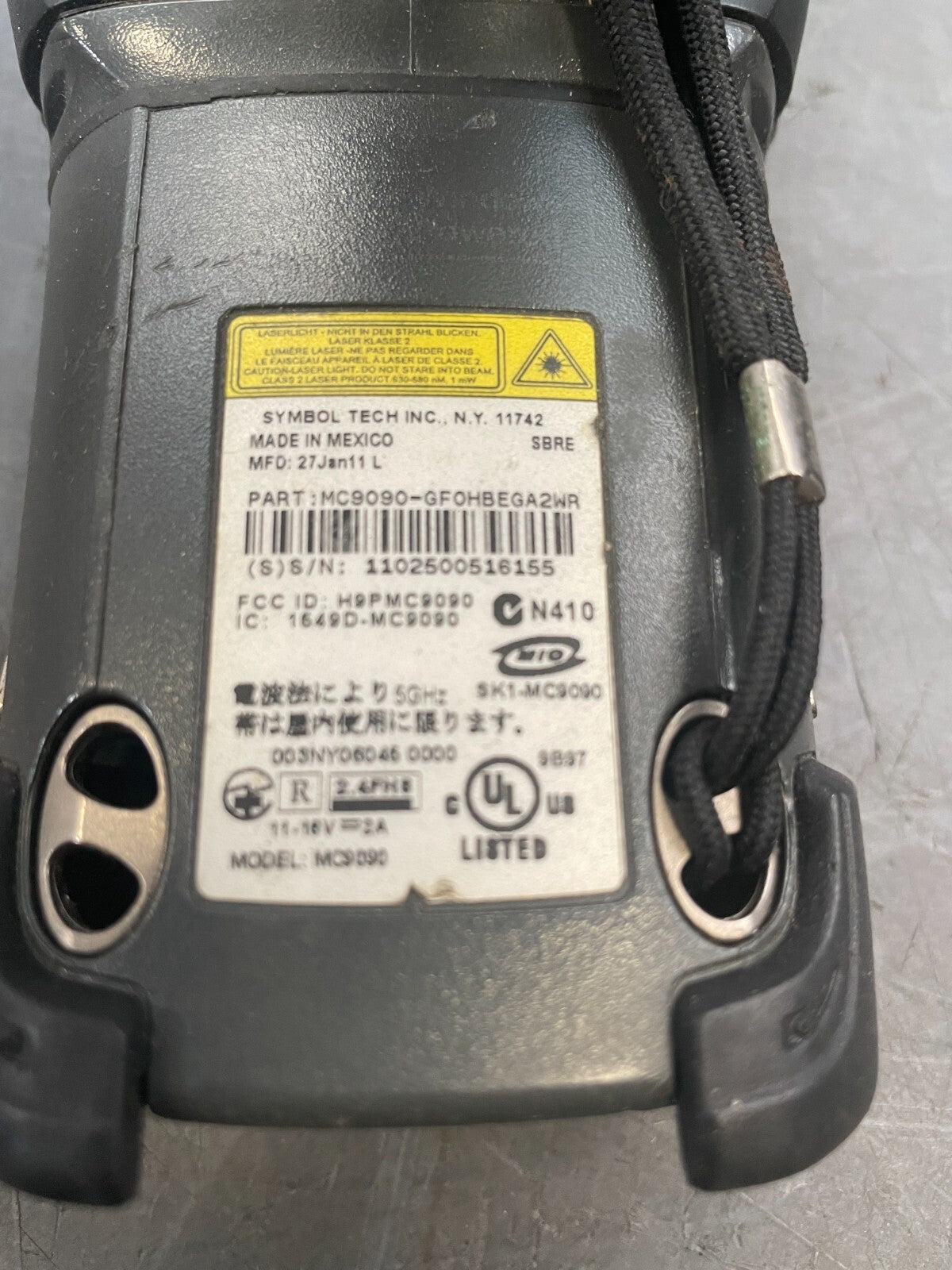 Lot of 2 Symbol Motorola MC9090 Handheld Wireless LCD Screen Barcode Scanner